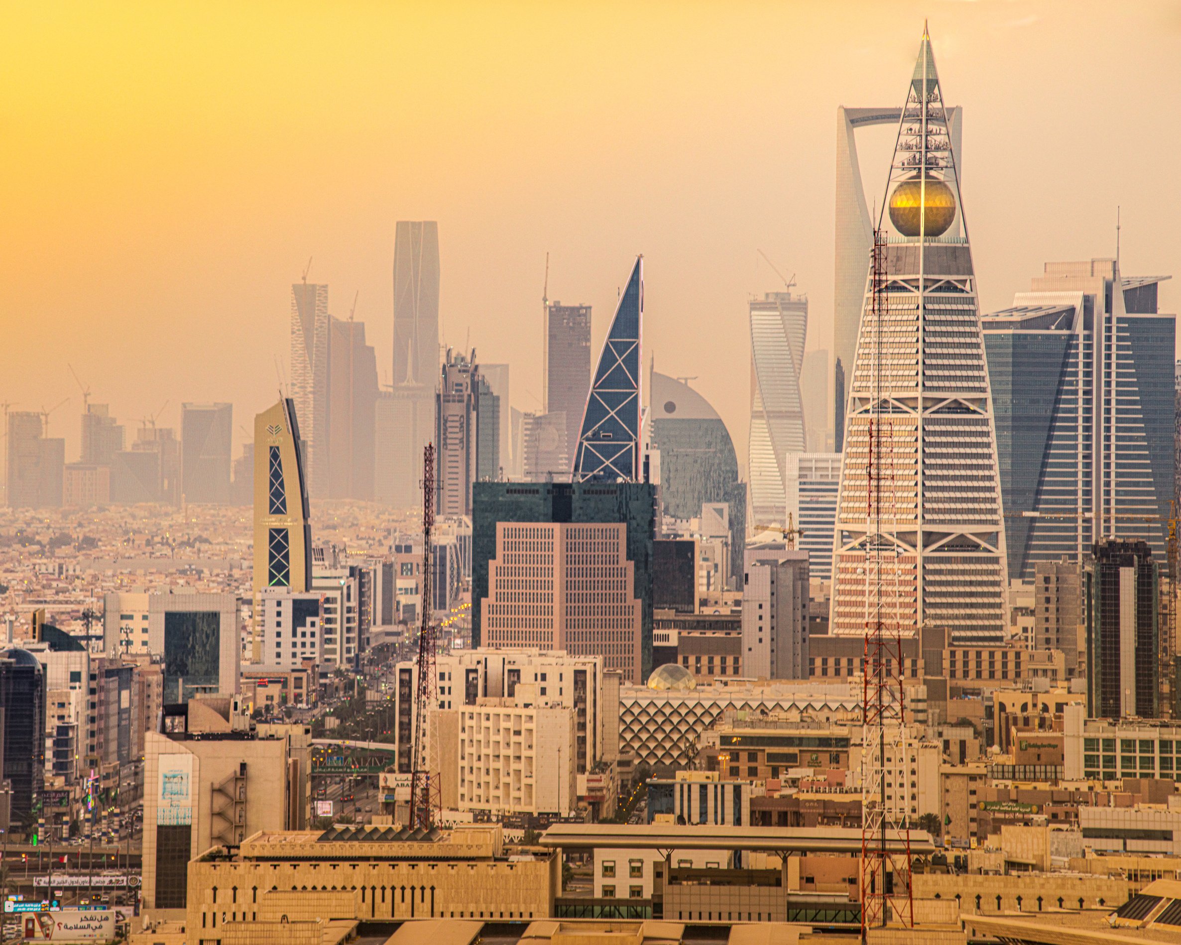 Riyadh City from tower roof top